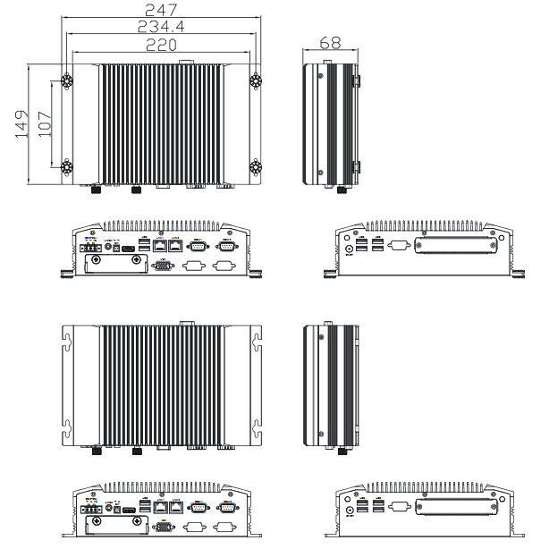 Габариты ACS-2320