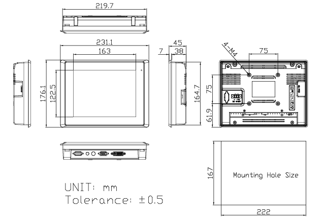 Габариты ADP-1080A