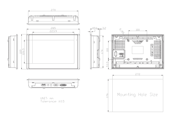 Габариты ADP-1100A