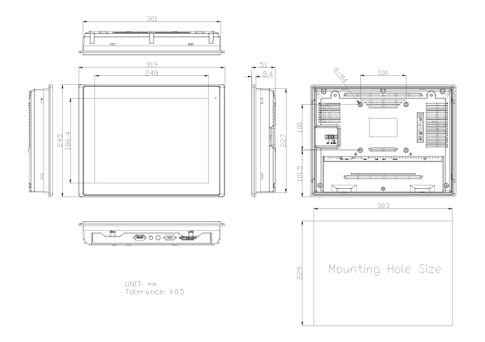 Габариты ADP-1120A