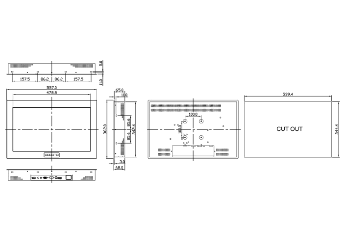 Габариты ADP-1224A