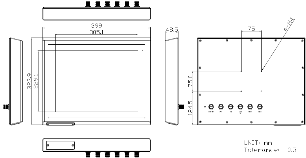 Габариты APC-3595R