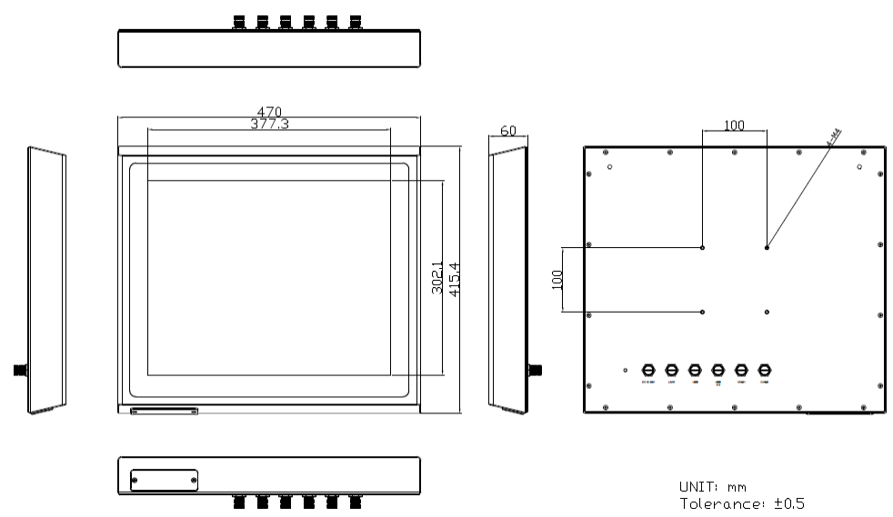 Габариты APC-3995P