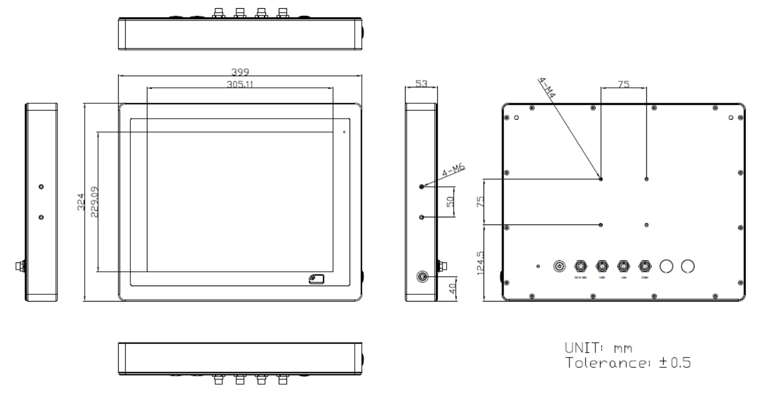 Габариты ViTAM-915AR