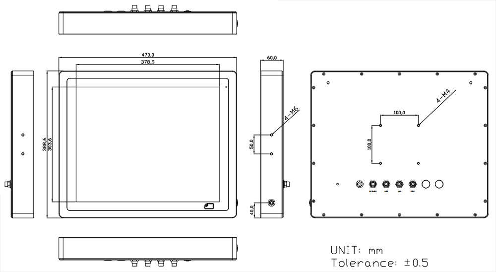 Габариты ViTAM-919AG