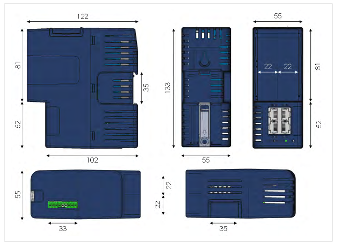 Габариты FLEXY205