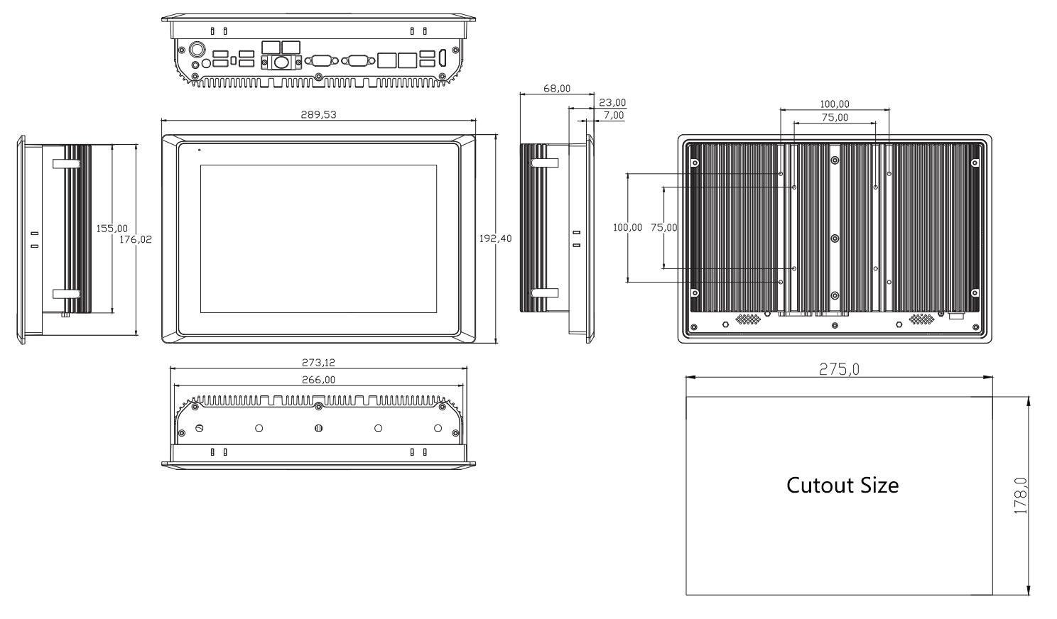 Габариты IFC-810C