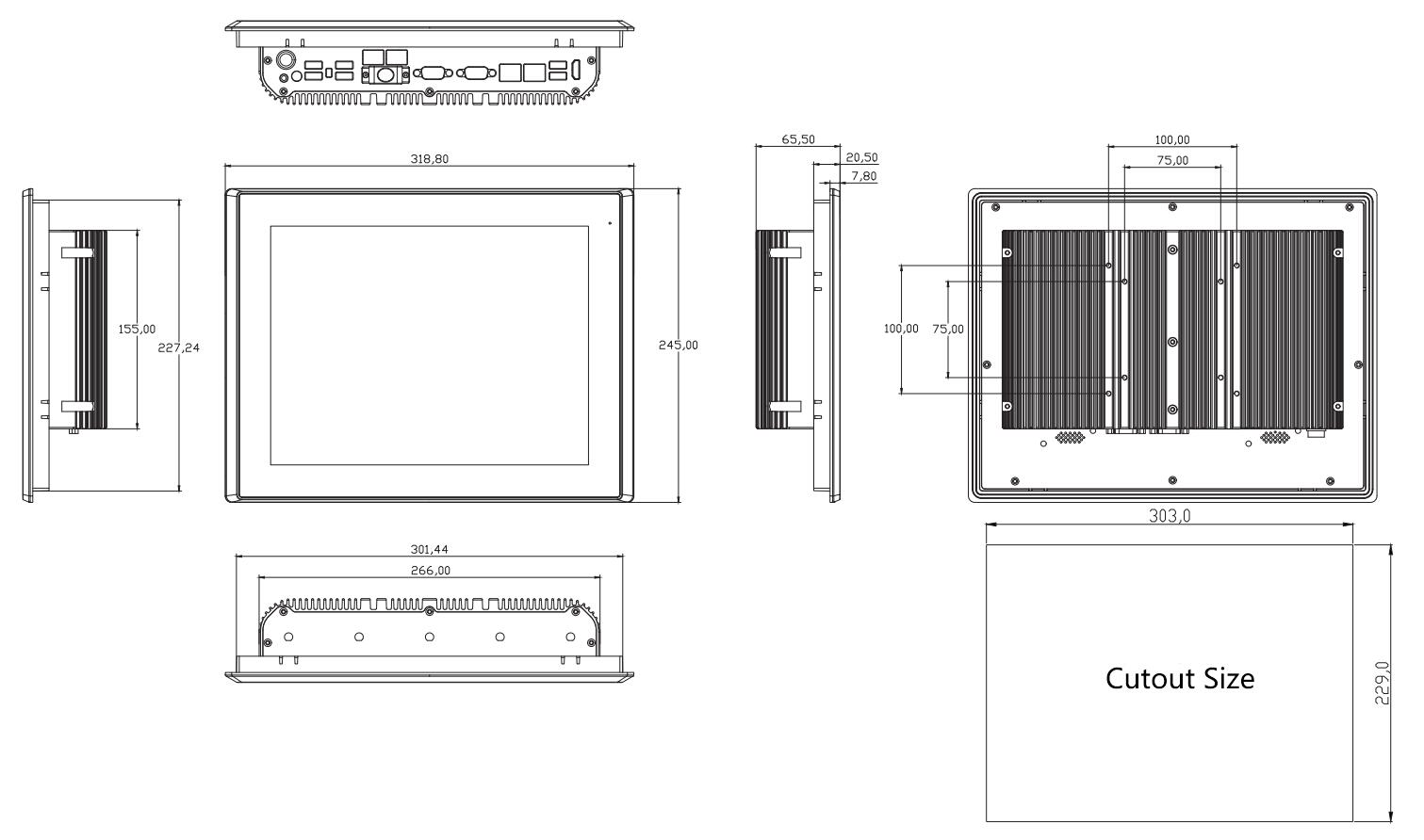 Габариты IFC-812R