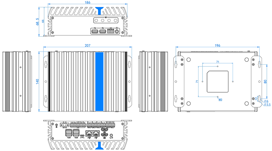 Габариты IFC-BOX-NS13
