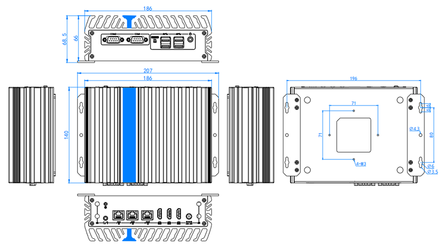 Габариты IFC-BOX-NS51