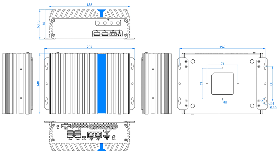 Габариты IFC-BOX-NS54