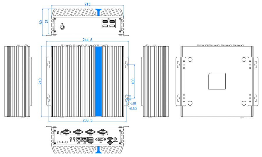 Габариты IFC-BOX-NS75