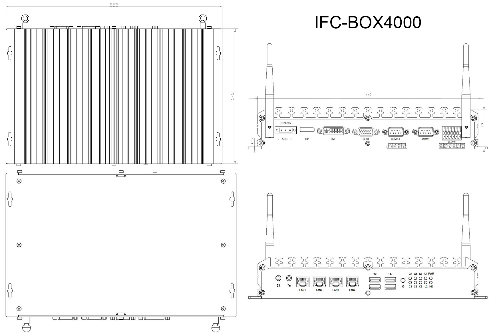 Габариты IFC-BOX4000