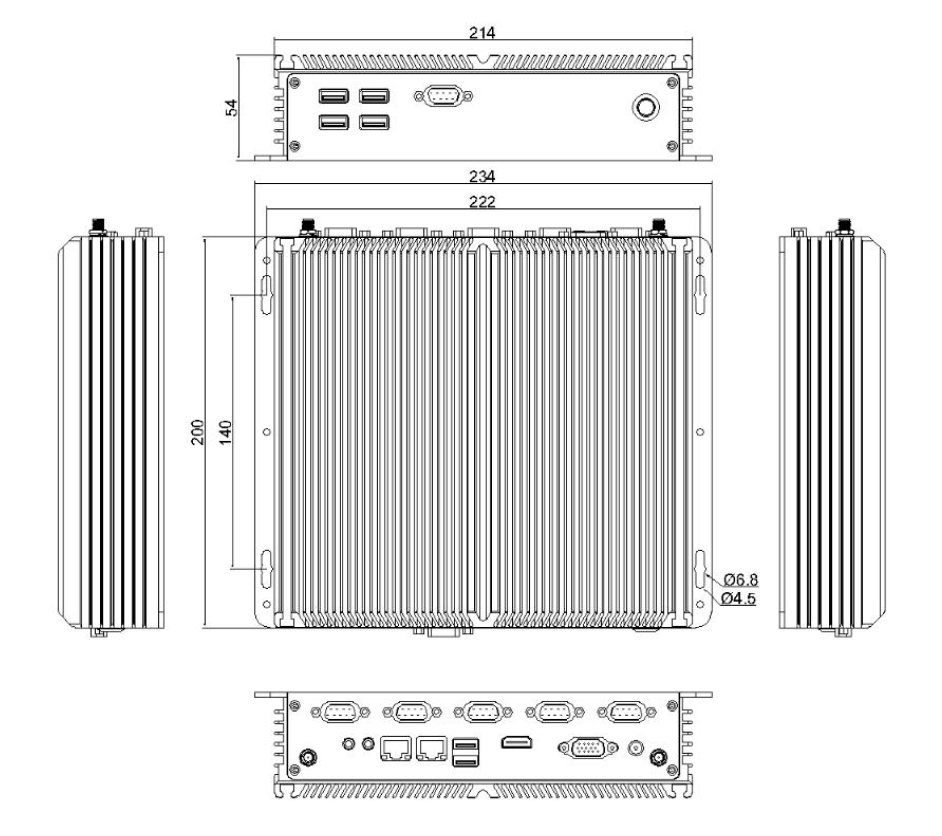 Габариты IFC-BOXJ4125