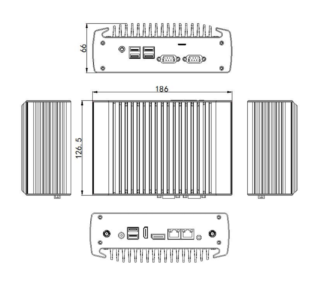 Габариты IFC-BOXi5-10210