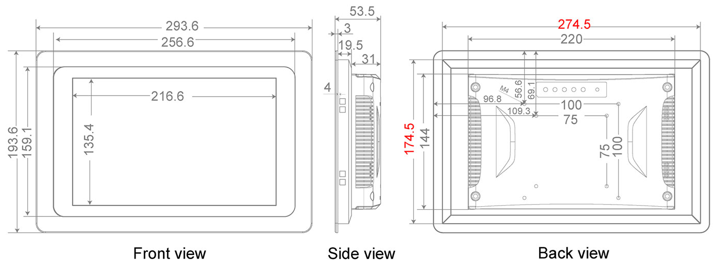 Габариты IFC-M210C