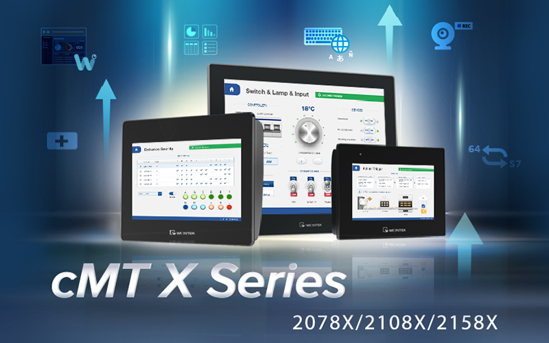 Новые панели оператора Weintek серии cMT X: cMT2078X, cMT2108X и cMT2158X