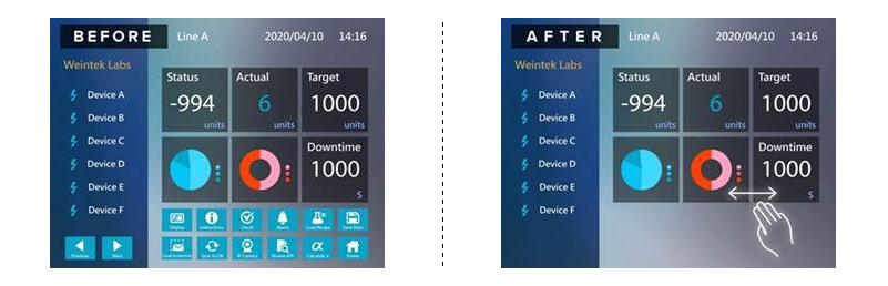 управление жестами weintek