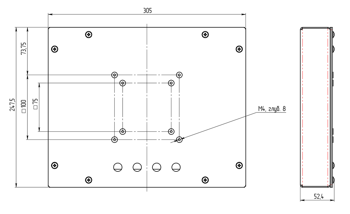 Габариты HF-09-BOX