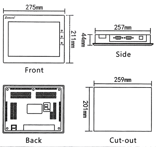 Габариты SK-102HS